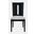Urban Icon Slotback Upholstered Dining Chair Set of 2 In Black
