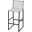 Urban Woven Leather Rectangular 28 Inch Barstool In White