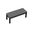 Urbana 2-Seater Dining Bench In Canvas Charcoal and Coffee Bean