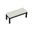 Urbana 2-Seater Dining Bench In Canvas Natural and Coffee Bean