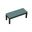 Urbana 2-Seater Dining Bench In Cast Lagoon and Coffee Bean