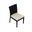 Urbana Dining Side Chair In Canvas Flax and Coffee Bean
