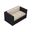 Urbana Loveseat In Canvas Flax and Coffee Bean
