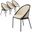 Urbane Modern Dining Chair Set of 4 In Taupe