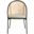 Urbane Modern Dining Chair with Wicker back In Olive Green