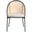 Urbane Modern Dining Chair with Wicker back In Taupe