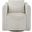 Uttermost Corben White Swivel Armchair