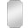 Uttermost Lennox Black Scalloped Corner Mirror