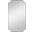 Uttermost Lennox Nickel Scalloped Corner Mirror