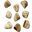 Uttermost Pebbles Blonde Wood Wall Decor Set Of 9
