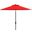 Uv Resistant Ortega 9 Ft Auto Tilt Crank Umbrella in Red