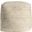 Uvero Solid Hand-Braided Jute Square Ottoman Pouf In White