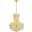 Primo 16" Gold 8 Light Pendant With Clear Royal Cut Crystal Trim