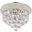 Primo 10" Chrome 3 Light Flush Mount With Clear Royal Cut Crystal Trim