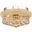 Primo 12" Gold 4 Light Flush Mount With Clear Royal Cut Crystal Trim