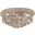 Primo 14" Chrome 6 Light Flush Mount With Clear Royal Cut Crystal Trim