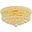Primo 16" Gold 8 Light Flush Mount With Clear Royal Cut Crystal Trim