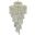 Spiral 48" Chrome 41 Light Chandelier With Clear Royal Cut Crystal Trim