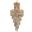 Spiral 48" Gold 41 Light Chandelier With Clear Royal Cut Crystal Trim