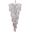 Spiral 22" Chrome 18 Light Chandelier With Clear Royal Cut Crystal Trim