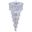 Spiral 30" Chrome 22 Light Chandelier With Clear Royal Cut Crystal Trim