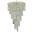 Spiral 48" Chrome 29 Light Chandelier With Clear Royal Cut Crystal Trim