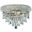 V1802W12C/RC Primo 12" Chrome 2 Light Wall Sconce With Clear Royal Cut Crystal Trim