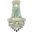V1802W12SC/RC Primo 12" Chrome 4 Light Wall Sconce With Clear Royal Cut Crystal Trim