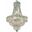 Century 16" Chrome 8 Light Pendant With Clear Royal Cut Crystal Trim