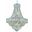 Century 24" Chrome 12 Light Chandelier With Clear Royal Cut Crystal Trim