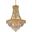 Century 24" Gold 12 Light Chandelier With Clear Royal Cut Crystal Trim
