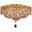 V1900F14G/RC Century 14" Gold 4 Light Flush Mount With Clear Royal Cut Crystal Trim