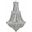 Century 30" Chrome 17 Light Chandelier With Clear Royal Cut Crystal Trim