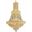 Century 30" Gold 17 Light Chandelier With Clear Royal Cut Crystal Trim