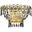 Century 12" Gold 2 Light Wall Sconce With Clear Royal Cut Crystal Trim