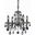 St. Francis 17" Dark Bronze 4 Light Pendant With Clear Royal Cut Crystal Trim