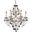 V2015d24cRc St Francis 24" Chrome 6 Light Chandelier With Clear Royal Cut Crystal Trim