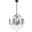 V2015d24dbRc St Francis 24" Dark Bronze 6 Light Chandelier With Clear Royal Cut Crystal Trim