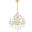 V2015d24gRc St Francis 24" Gold 6 Light Chandelier With Clear Royal Cut Crystal Trim