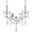 St. Francis 13" Chrome 2 Light Wall Sconce With Clear Royal Cut Crystal Trim
