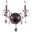 St. Francis 13" Dark Bronze 2 Light Wall Sconce With Clear Royal Cut Crystal Trim