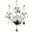 St. Francis 13" Chrome 3 Light Wall Sconce With Clear Royal Cut Crystal Trim