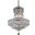 Tranquil 14" Chrome 6 Light Pendant With Clear Royal Cut Crystal Trim