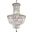 Tranquil 18" Chrome 12 Light Pendant With Clear Royal Cut Crystal Trim