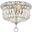 Tranquil 10" Chrome 4 Light Flush Mount With Clear Royal Cut Crystal Trim