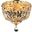Tranquil 12" Gold 4 Light Flush Mount With Clear Royal Cut Crystal Trim