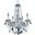 V7855d21cRc Verona 21" Chrome 5 Light Chandelier With Clear Royal Cut Crystal Trim