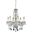 V7856d24gRc Verona 24" Gold 6 Light Chandelier With Clear Royal Cut Crystal Trim