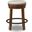 Valebeck Beige And Brown Swivel Counter Height Stool