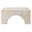 Valen Indoor - Outdoor Patio Arched Concrete Coffee Table In Honey Onyx